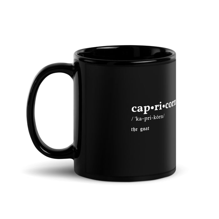 Capricorn Black Glossy Mug