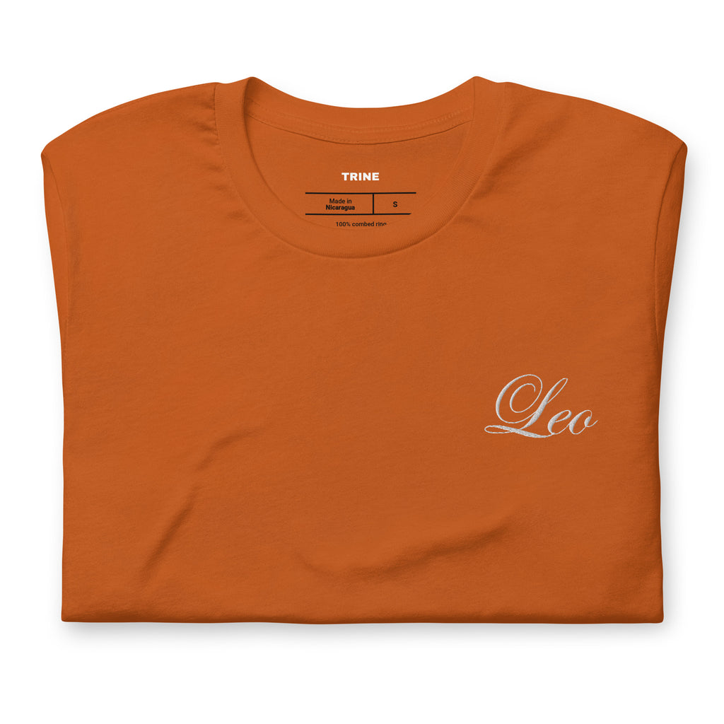 Leo Embroidered Script T-shirt