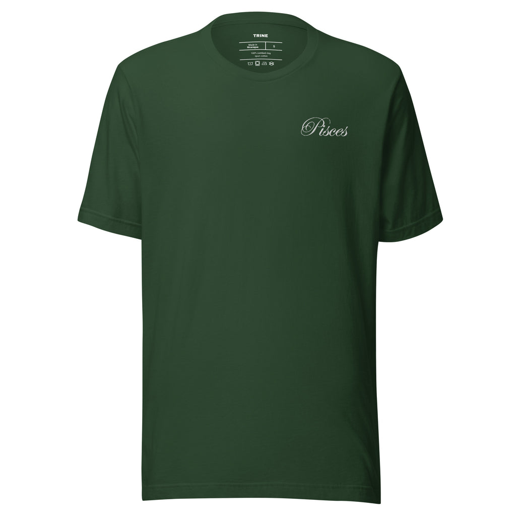 Pisces Embroidered Script T-shirt