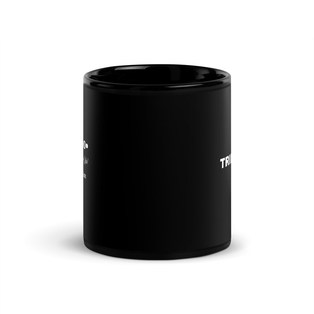 Leo Black Glossy Mug