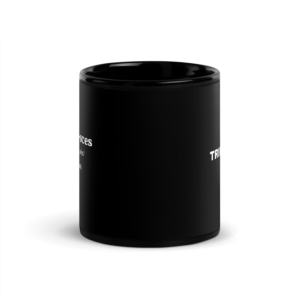 Pisces Black Glossy Mug