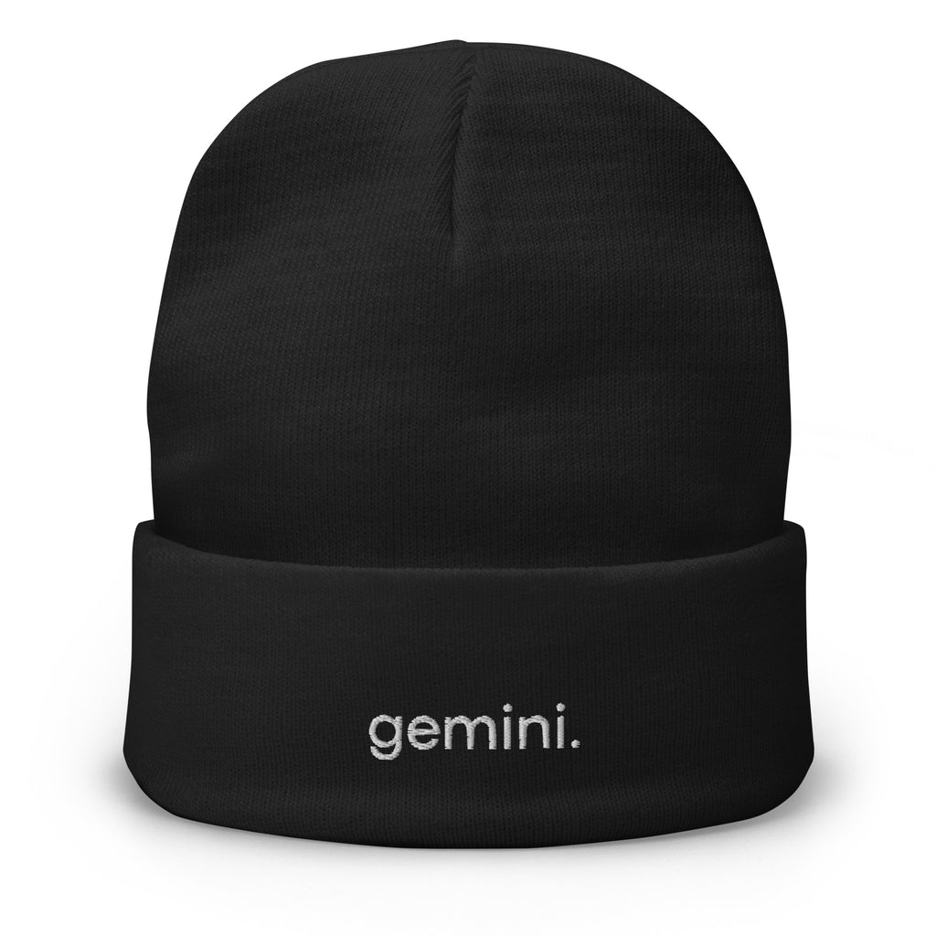 Gemini Embroidered Beanie