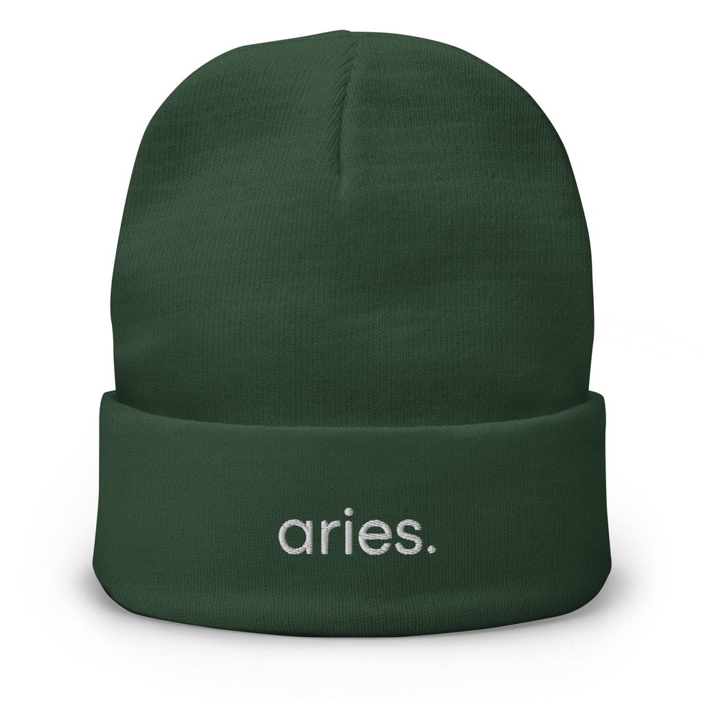 Aries Embroidered Beanie