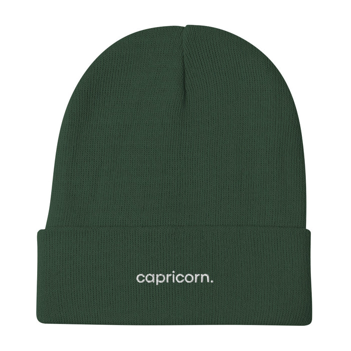 Capricorn Embroidered Beanie