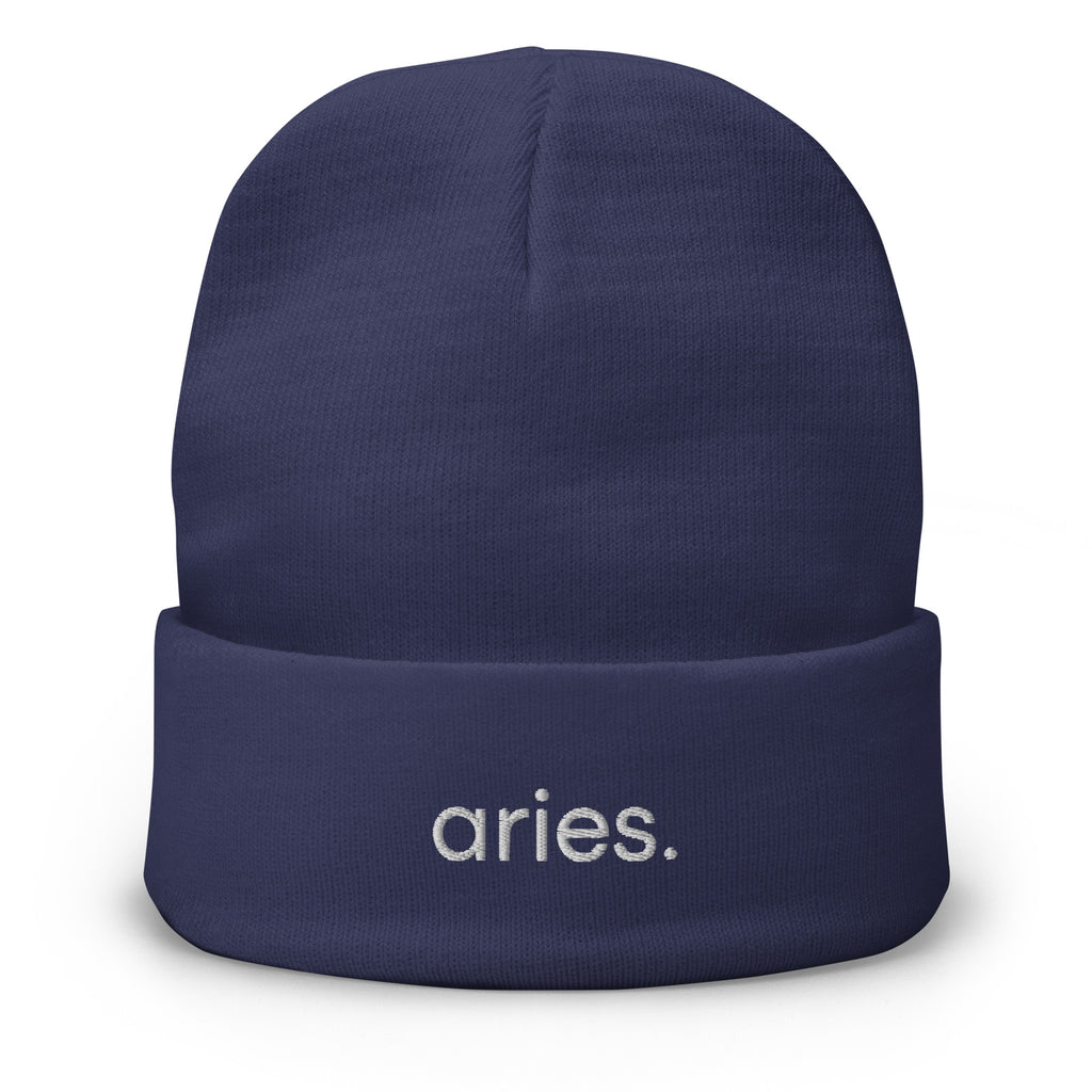 Aries Embroidered Beanie