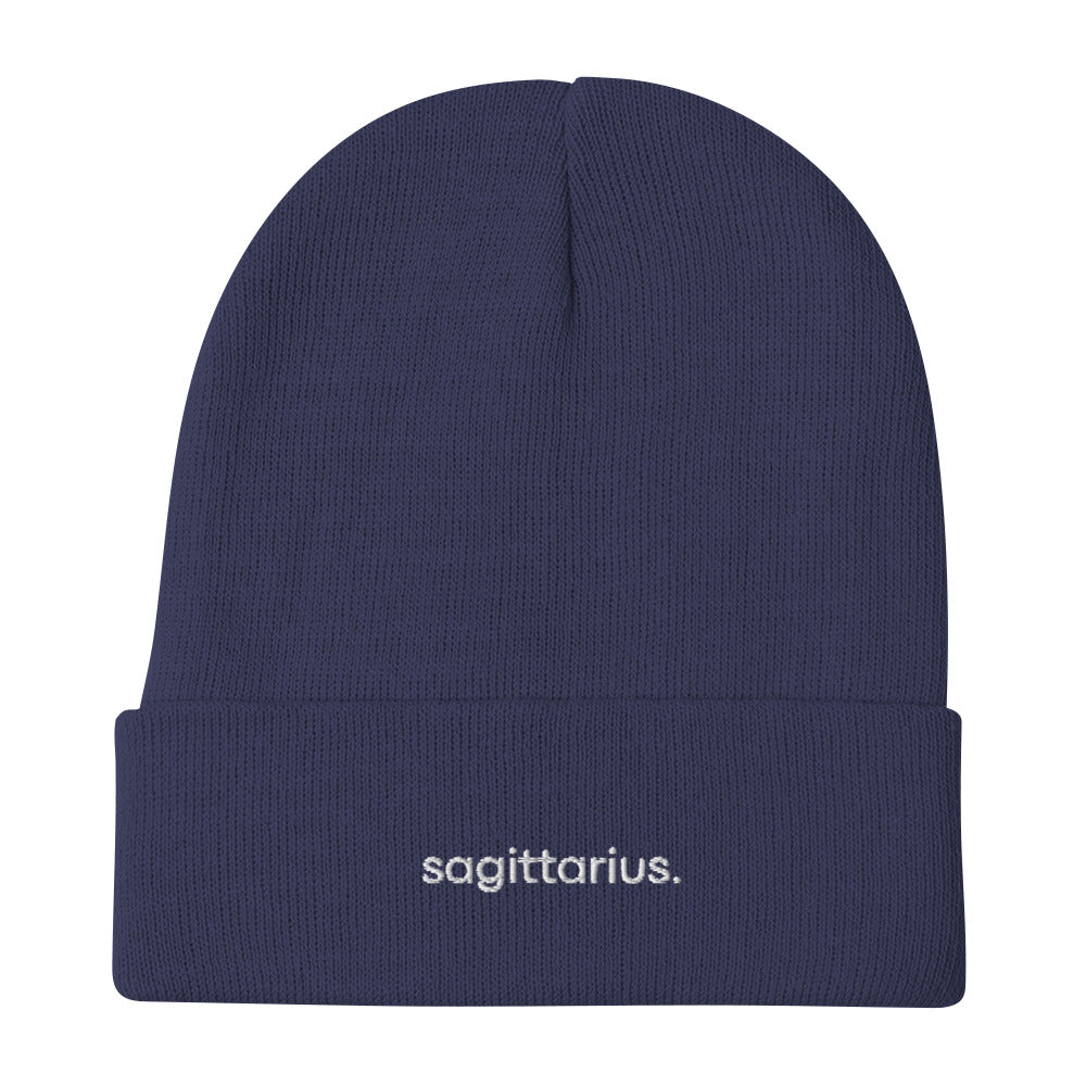 Sagittarius Embroidered Beanie