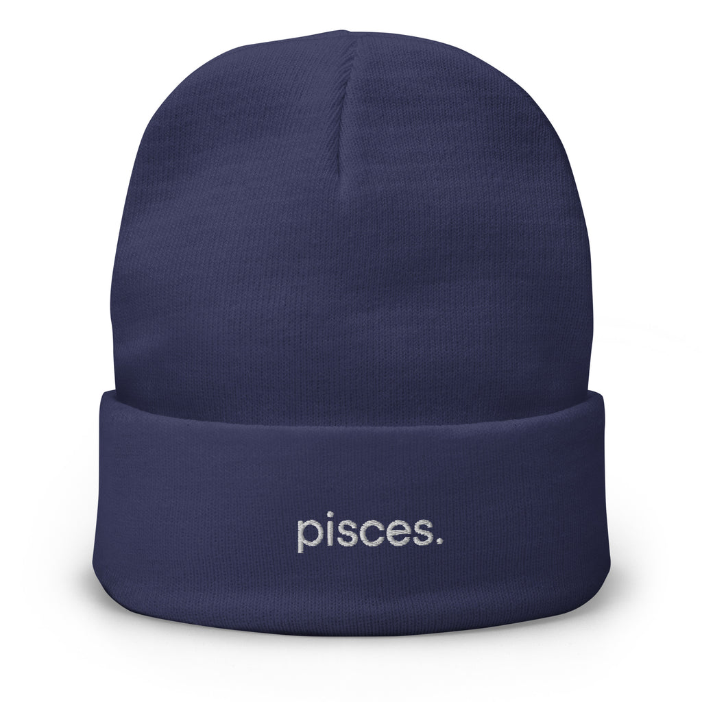Pisces Embroidered Beanie