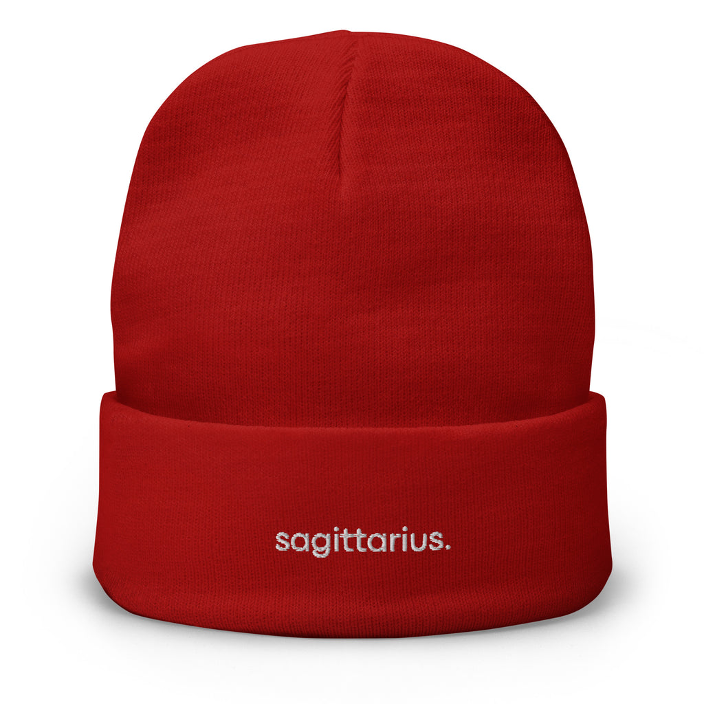 Sagittarius Embroidered Beanie