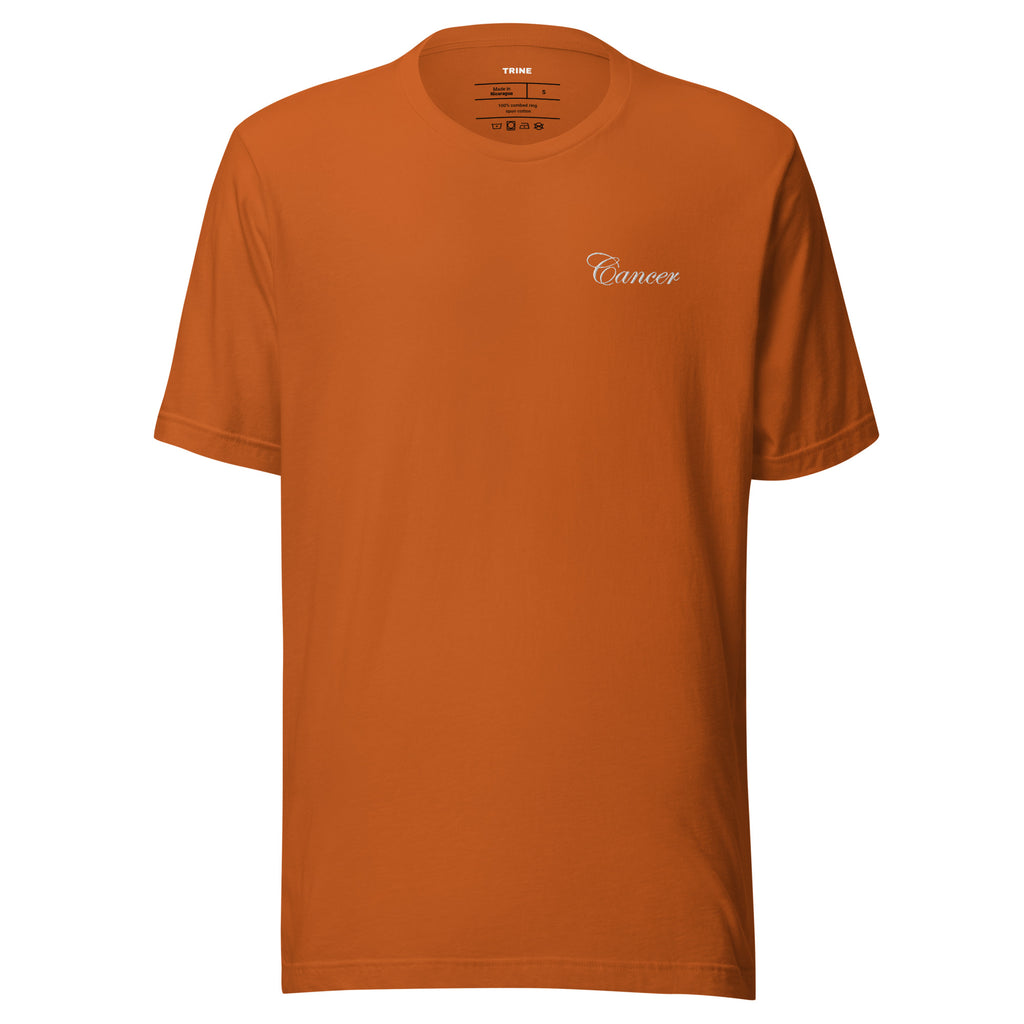 Cancer Embroidered Script T-shirt