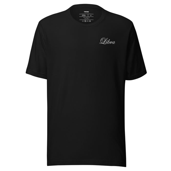 Libra Embroidered Script T-shirt