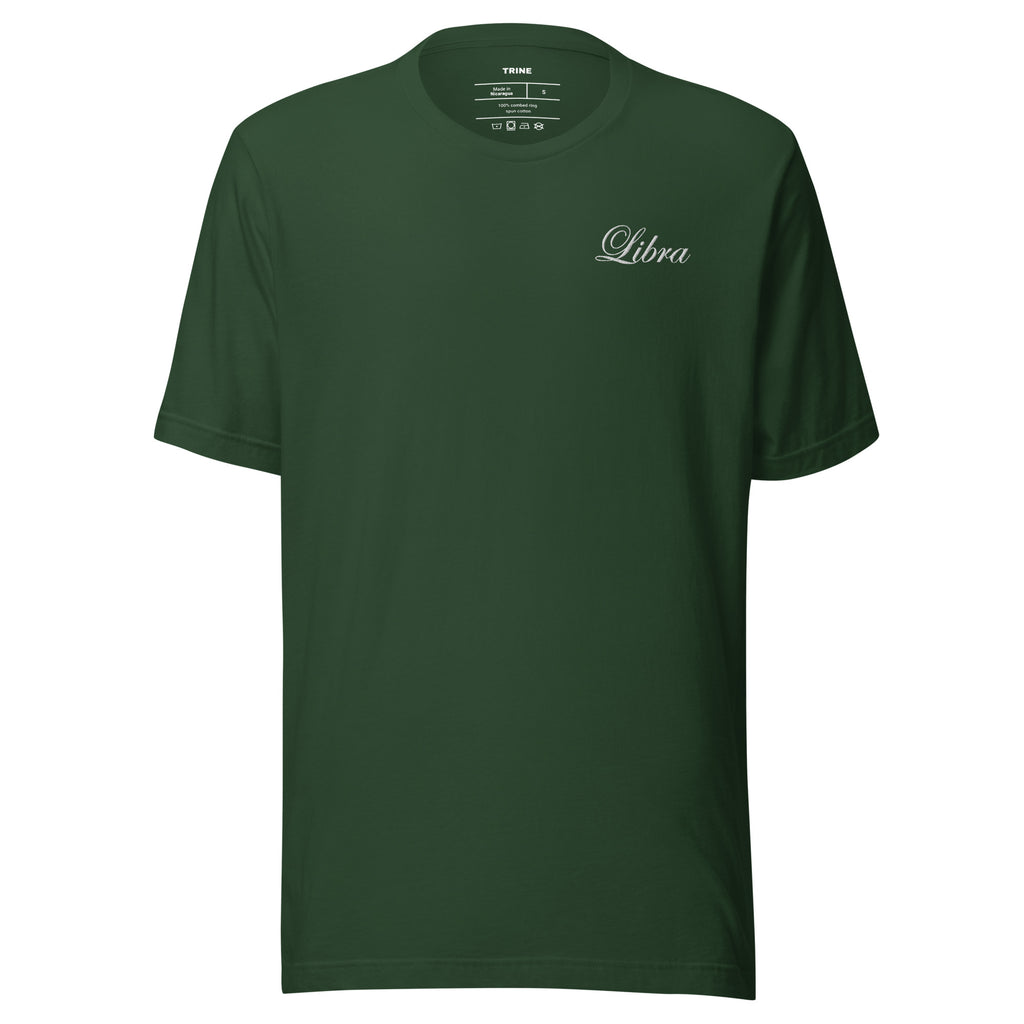 Libra Embroidered Script T-shirt