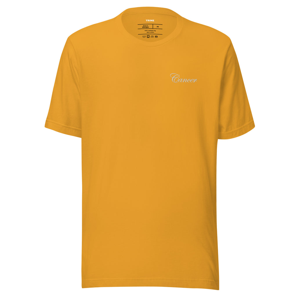 Cancer Embroidered Script T-shirt