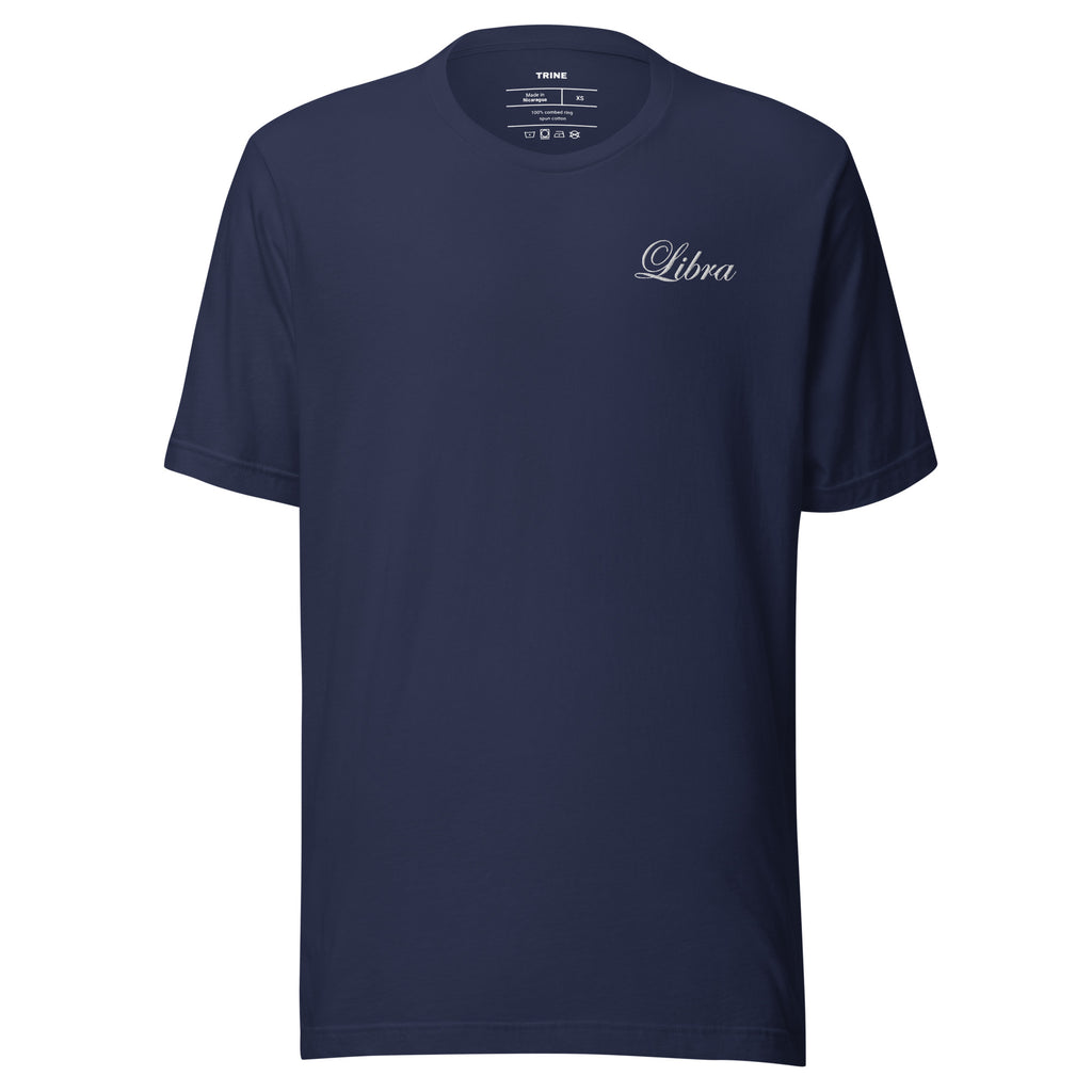 Libra Embroidered Script T-shirt
