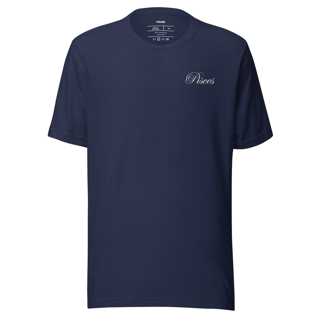 Pisces Embroidered Script T-shirt