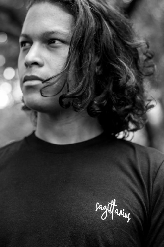 SAGITTARIUS SCRIPT TEE